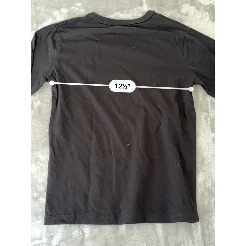 Children's Place Boys T Shirt‎ Long Sleeve Black Size 5/6 Small Cousins Crew NWT